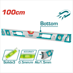 TOTAL 專業附磁水平尺 100CM (TMT210086M)