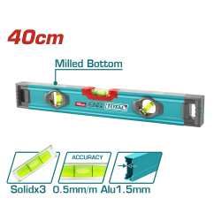 TOTAL  三氣泡水平尺 40CM (TMT24028) 