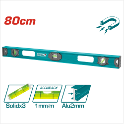 TOTAL 專業水平測量尺 帶強磁 80cm (TMT28026)