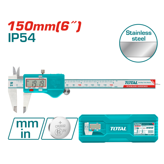 TOTAL 數位卡尺/150mm (TMT321506)