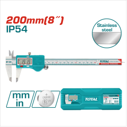 TOTAL 高精準電子游標卡尺 8吋 200mm (TMT322006)
