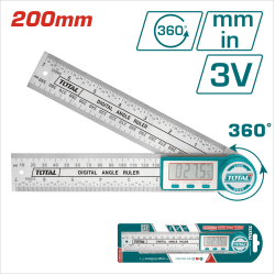 TOTAL 液晶金屬角度尺 360度 (TMT333601)