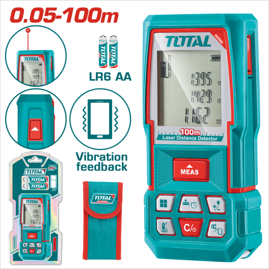TOTAL 雷射測距儀 100米 (TMT51036)