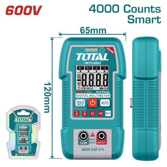 TOTAL 萬用電錶/600V (TMT516003)