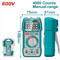 TOTAL 數位顯示萬用電錶 600V (TMT536002)
