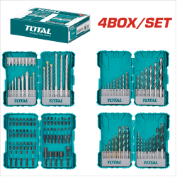 TOTAL 四大件鑽頭起子頭套組 <公制> (TOS23077)