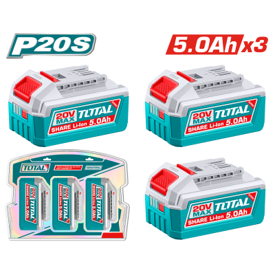 TOTAL 鋰電5A電池三件組 (TOSLI251198)