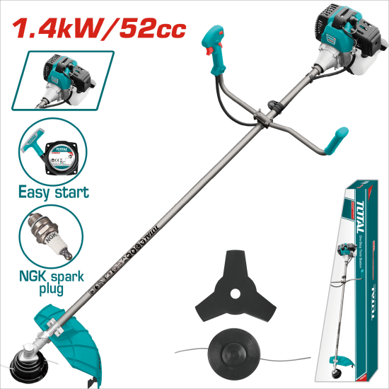 <缺貨>TOTAL 52CC二行程硬管割草機 (TP5524411)