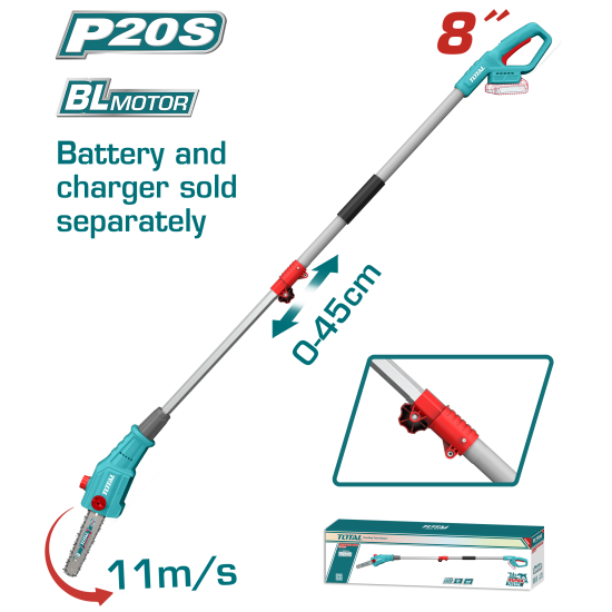 TOTAL 鋰電高枝鋸-單主機 (TPSLI2028)