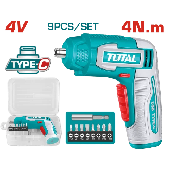 TOTAL 4V 迷你電動螺絲起子(TSDLI0458)