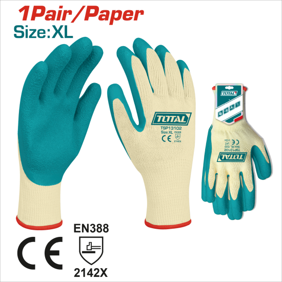 TOTAL 乳膠防滑手套 XL (TSP13102)