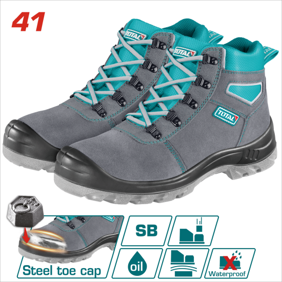 TOTAL 頂級鋼頭工業鞋(毛面) 41號 (TSP201SB.41)