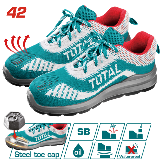 TOTAL 鋼頭工作鞋 透氣款 <42號> (TSP208SB.42)