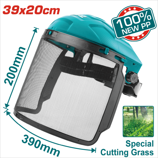 TOTAL 割草防護面罩 <黑網> (TSP622)