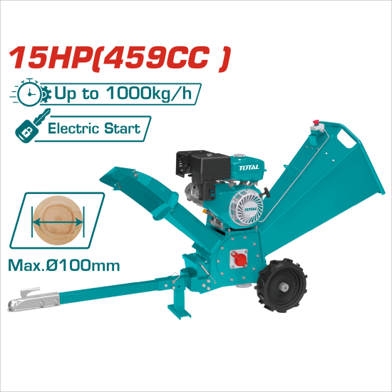 TOTAL 15HP 四行程碎木機 <電啟動> (TWCS3102)