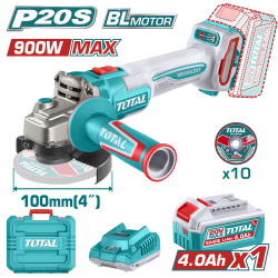 TOTAL  20V 鋰電無刷砂輪機 全配款 (UTAGLI261023)