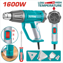 TOTAL 高功率熱風槍 1600W 旋鈕式調溫 (UTB16045)