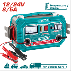 TOTAL 12V/24V 12A 全自動充電機 (UTBC1601)