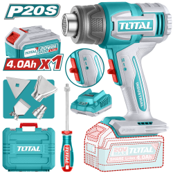 TOTAL  20V 鋰電無刷熱風槍 (單4A組套 UTBLI20065)