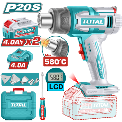 TOTAL 鋰電熱風槍-LCD顯屏-雙4A組 (UTBLI20582)