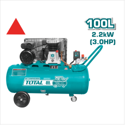 TOTAL 皮帶式空壓機 100L-3.0HP 強力款 (UTC1301006)