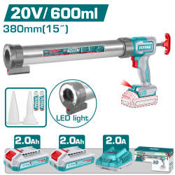 充電式鋁管筒式矽利康槍15"20V-雙2.0Ah套裝(UTCGLI20031)