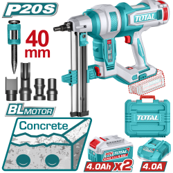 TOTAL 20V 鋰電水泥鋼釘槍-雙4A (UTCNLI9008)