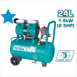 <請洽各經銷通路>TOTAL 無油式空壓機 24L-2.5HP 靜音款 (UTCS11802489)