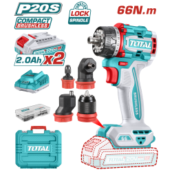 充電式多用途電鑽 20V 66牛頓 -雙2.0Ah組套裝 (UTDLI206686)