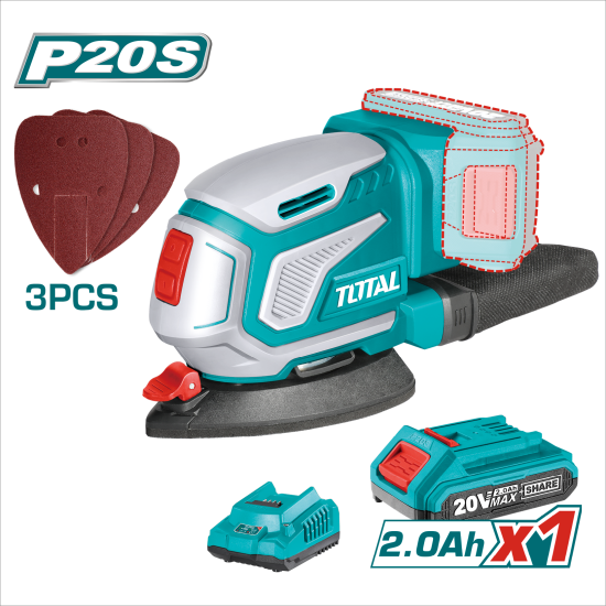 TOTAL 總工具 20V 鋰電打蠟機套組 (UTDSLI20511)