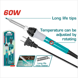 TOTAL 膠柄電烙鐵 60W (UTET160831)