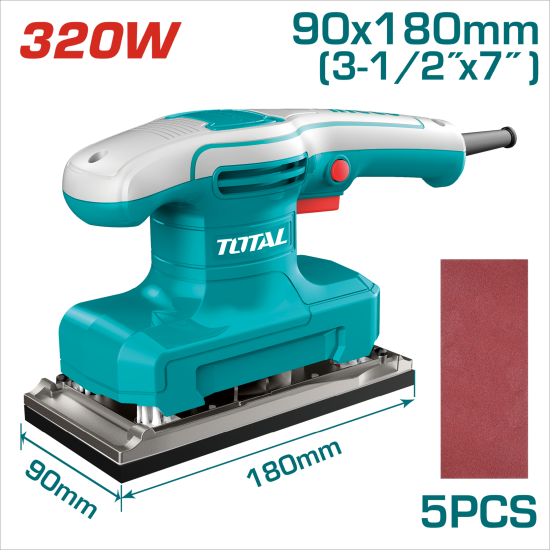 TOTAL 電動長型砂紙機 (UTF1301836)