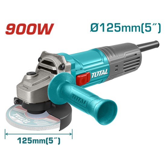 TOTAL  5吋平面砂輪機 900W (UTG10912556)