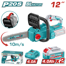 TOTAL 12吋鋰電鏈鋸-雙4A組 (UTGSLI201262)