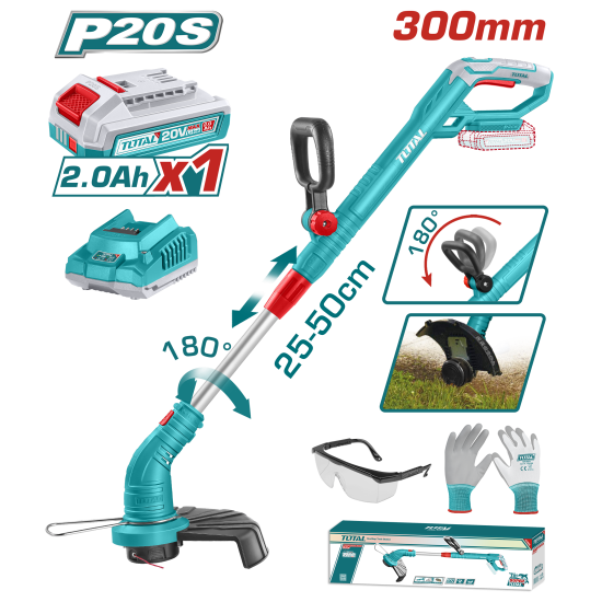TOTAL 鋰電打草機-單2A (UTGTLI20301)