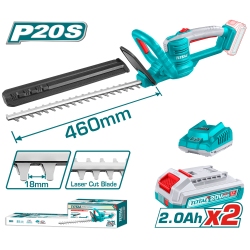 充電式籬笆剪修枝機 18" 20V -雙2Ah套裝 (UTHTLI20462)