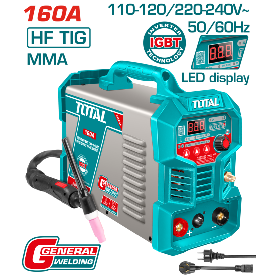 TOTAL TIG/MMA電焊機/160A (UTIG16058)
