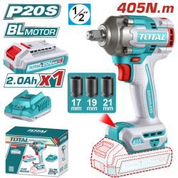 TOTAL 鋰電405N.m衝擊扳手-單2A組 (UTIWLI20455)