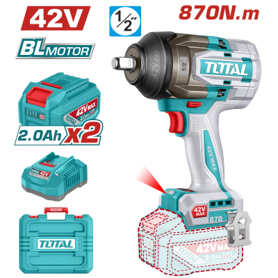 充電式衝擊板手機 42V 870牛頓/4分 -雙2.0Ah套裝(UTIWLI42862)