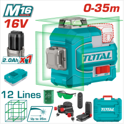 TOTAL M16 鋰電12線綠光雷射水平儀 (UTLL301201)