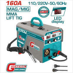< 請洽各經銷通路 >TOTAL 高效能變頻電焊機 110/220V 160A (UTMGT1601)