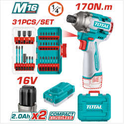 < 請洽各經銷通路 > TOTAL 16V 無刷起子機 170N.m (UTOSLI241083)