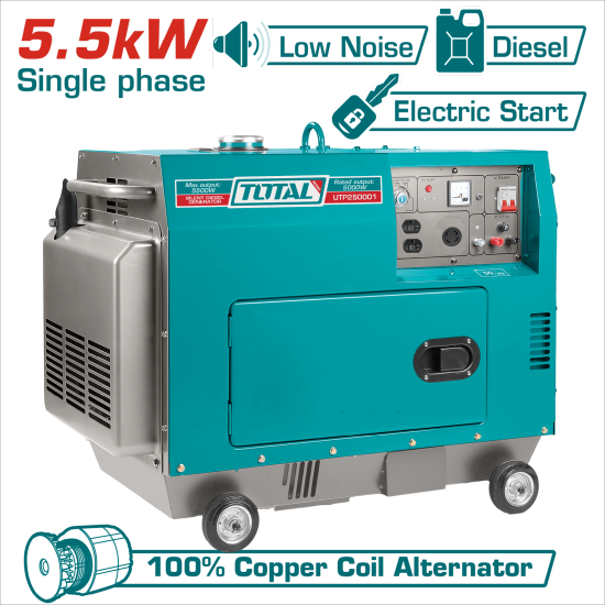 柴油靜音發電機 電啟動 5500W (UTP250001)