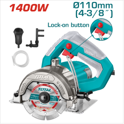 TOTAL 新款電動切石機 4吋 1400W (UTS3141106) 
