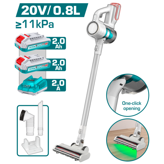 充電式手持吸塵器 20V 0.8L-雙2.0Ah套裝(UTVLI20082)