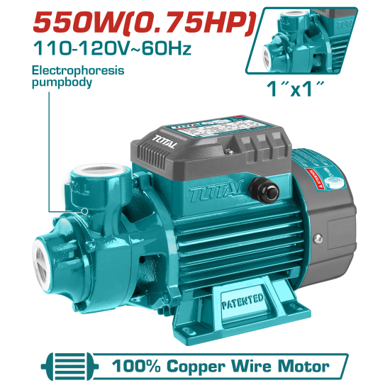 TOTAL 漩渦泵/550W (UTWP15506)