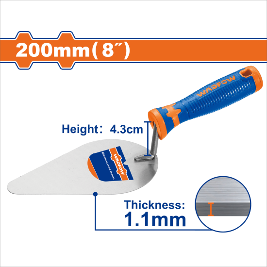 WADFOW  膠柄砌磚刀 200MM (WBT8308) 