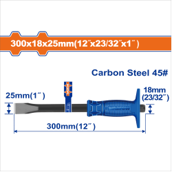 WADFOW  手握平鑿 25*18*300mm (WCC1302) 