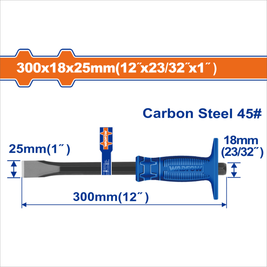 WADFOW  手握平鑿 25*18*300mm (WCC1302) 