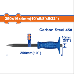 WADFOW 手握尖鑿 4*16*250mm (WCC1303) 